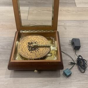 Vintage Mr. Christmas Holiday Symphonium Music Box + 15PC Christmas Song Discs